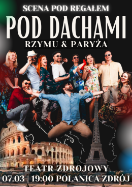 Pod dachami Rzymu & Paryża - Scena pod regałem