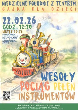 Bajka dla dzieci - „Wesoły pociąg pełen instrumentów”.