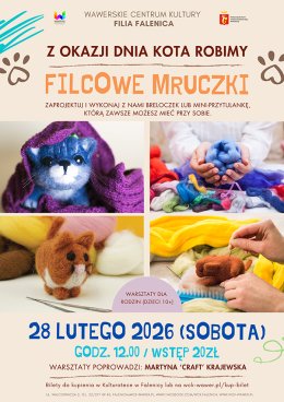 Warsztaty filcowania dla rodzin w WCK Falenica