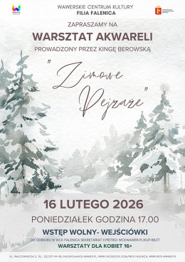 Warsztaty malarskie dla rodzin - malujemy pejzaże w WCK Falenica