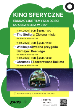 Kino sferyczne dla dzieci - OKIS w Zielonce